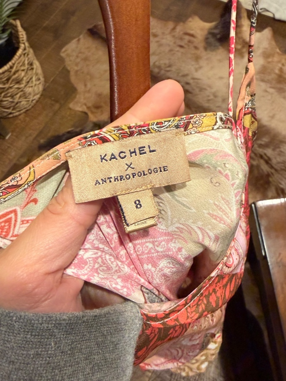 Anthropologie Silk Slip Dress - Picture 4 of 4